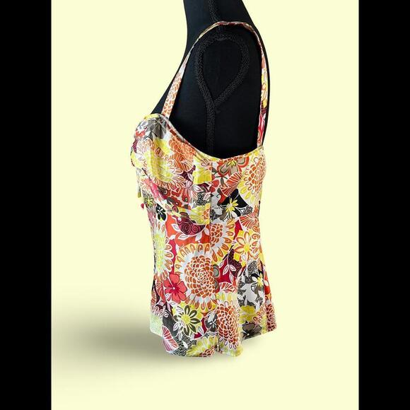 Flirty Ann Taylor silky lined and pleated summer blouse​​ - Picture 3 of 8